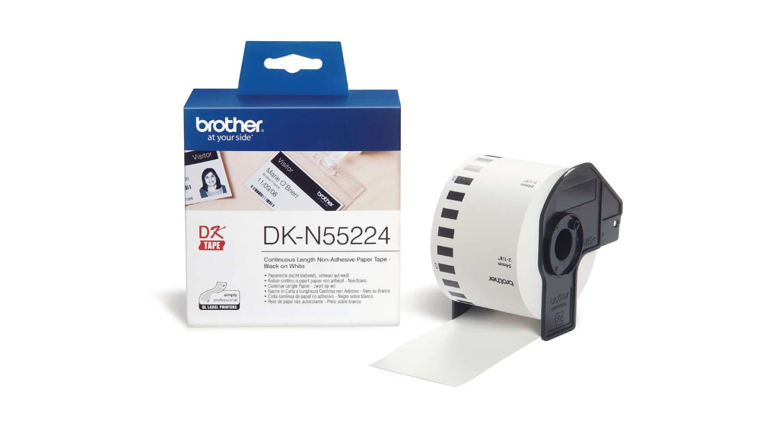 BROTHER P-TOUCH DK-N55224 Ruban papier continu