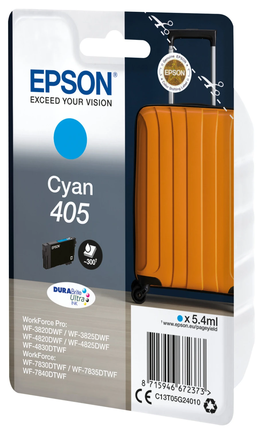 EPSON Tintenpatrone 405 cyan