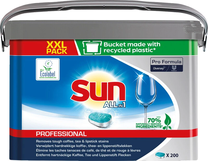 SUN Tablettes lave-vaisselle Professional All in 1, 200 pièces