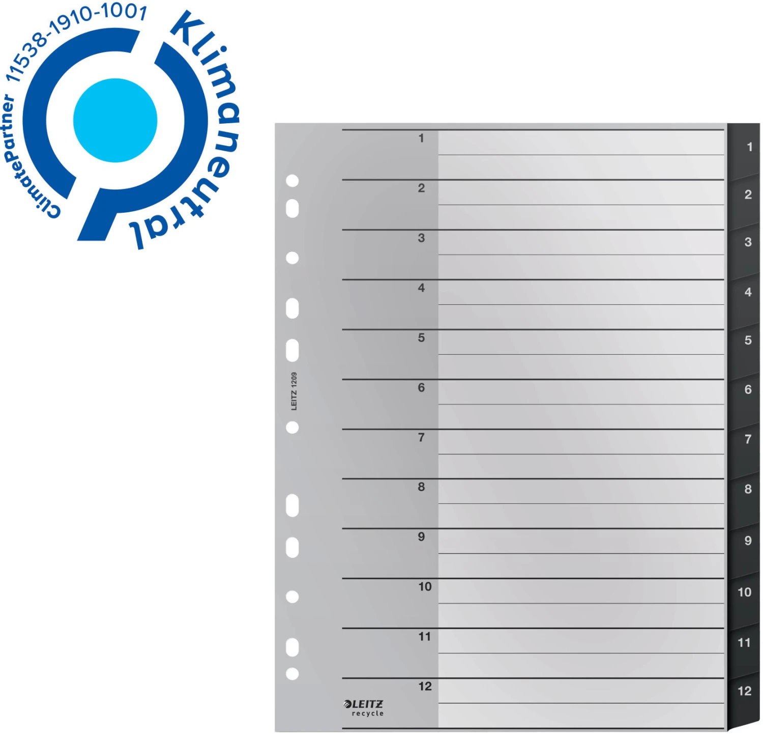 LEITZ Répertoire de chiffres 1 - 12