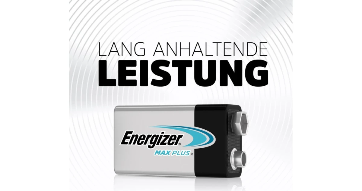 ENERGIZER Batterie Max Plus 9.0V 600 mAh