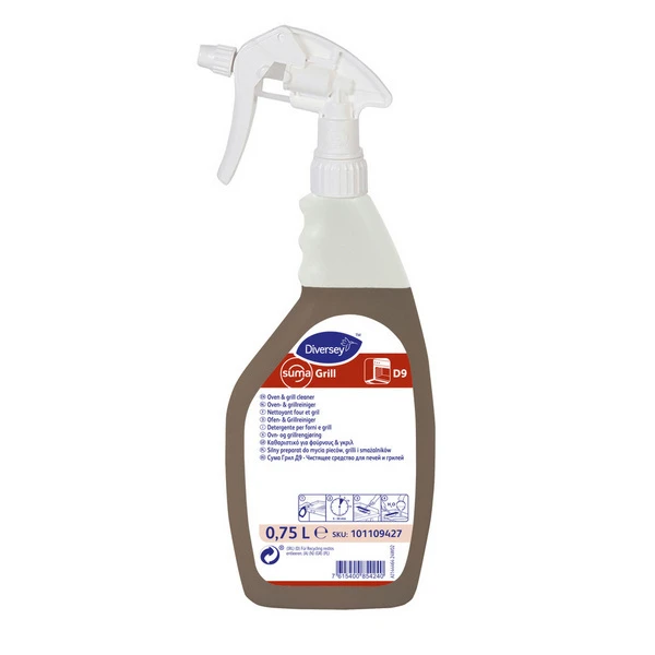 SUMA Nettoyant pour gril et four Grill D9, 6 x 750 ml