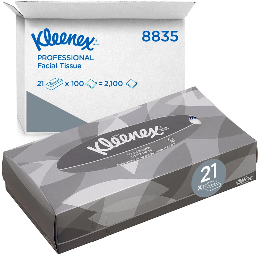 KLEENEX Mouchoirs cosmétiques 2 couches, 1 pièce