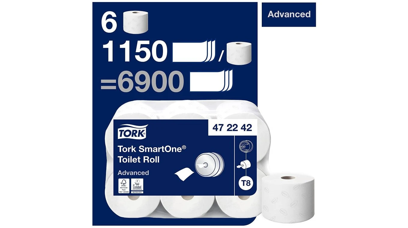 TORK Papier toilette Advanced SmartOne 2 couches, 6 rouleaux