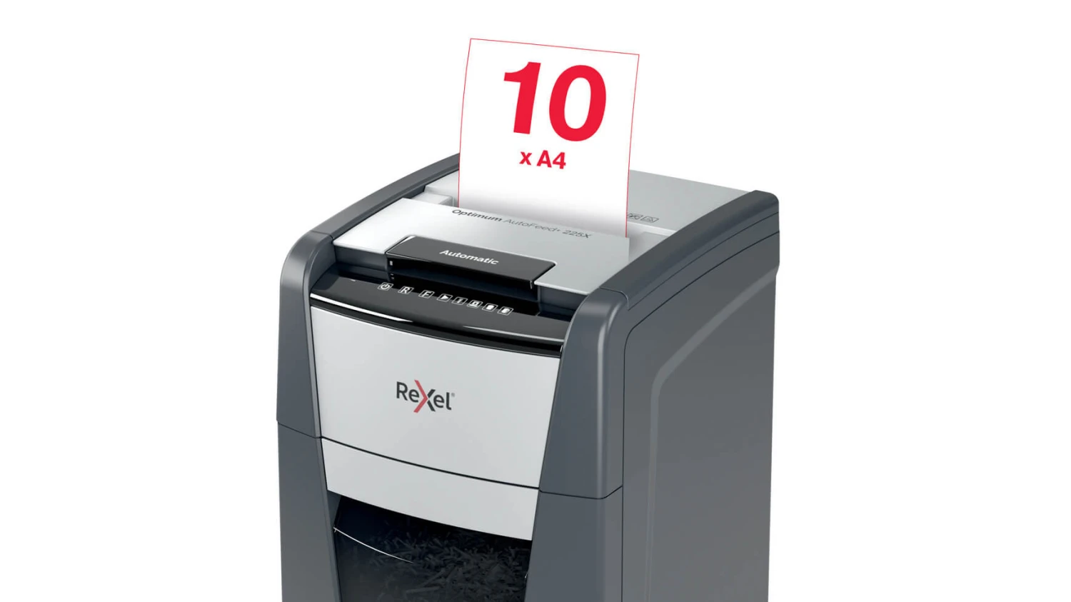 REXEL Destructeur docum. Optimum AF+ 225X 60lt