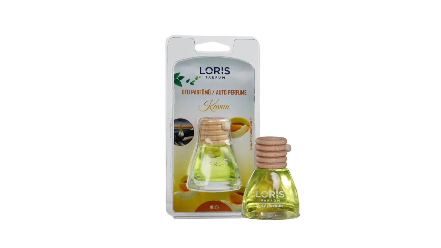 LORIS PARFUM Parfum d'ambiance pour voiture Melon