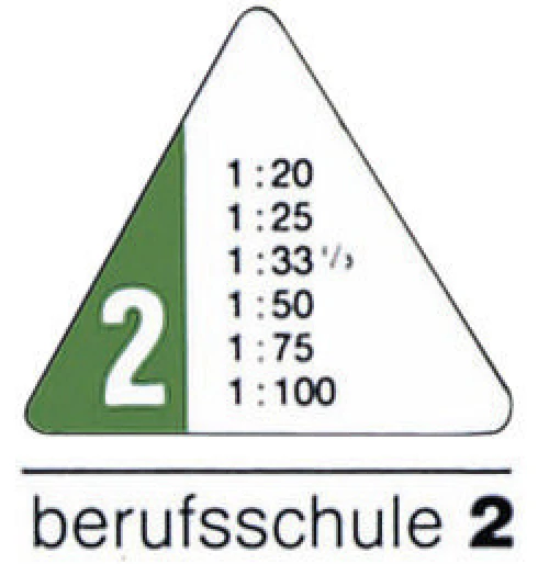 RUMOLD Règle triangulaire 30cm