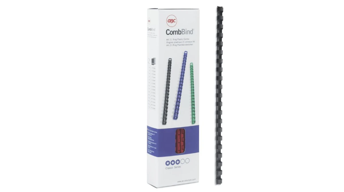 GBC Reliure plastique 6mm, A4, 100 pcs.