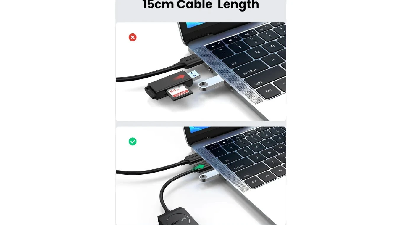 UGREEN Lecteur de cartes 2 en 1 USB 3.2