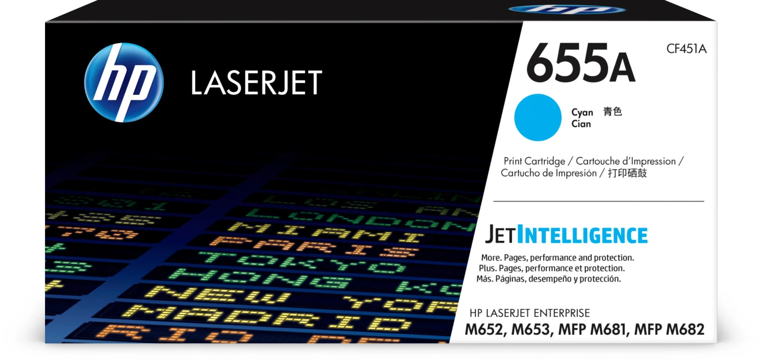 HP Toner-Modul 655A cyan