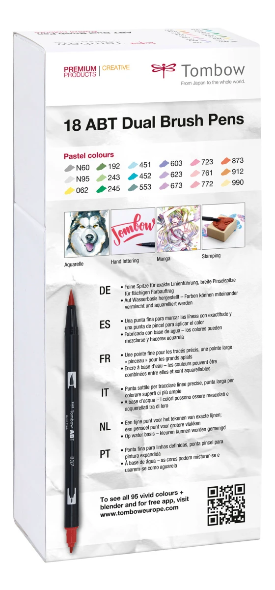 TOMBOW ABT-18P-5 Dual Brush Pen