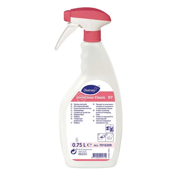SUMA Soin de l'acier inoxydable Inox Classic D7, 6 x 750 ml