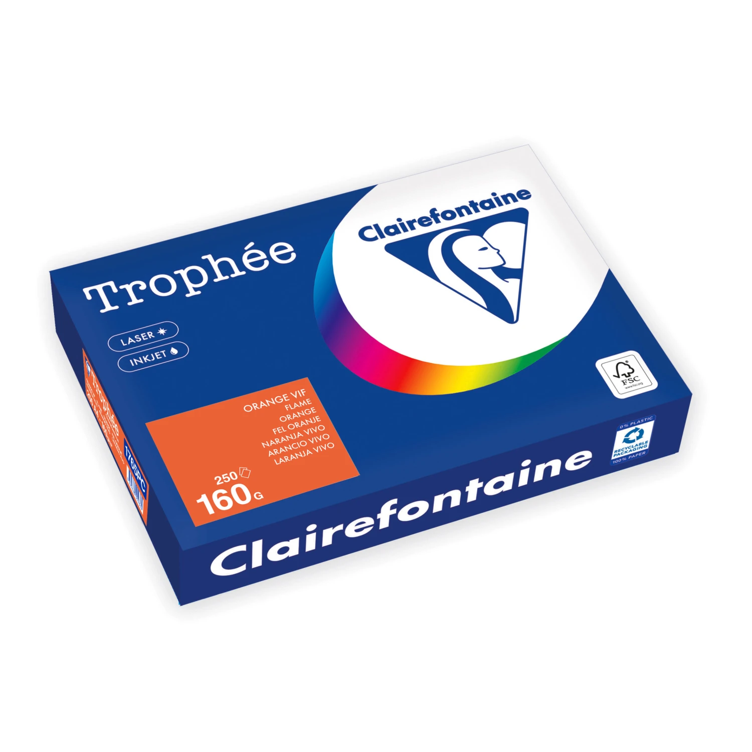CLAIREFONTAINE Kopierpapier Trophée Intensiv A4, 160 g/m², 250 Blatt
