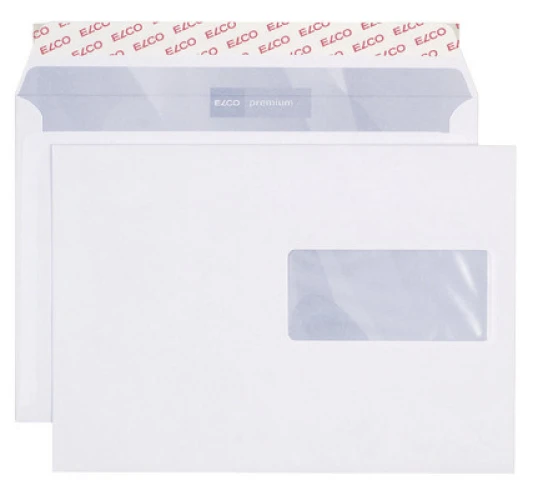 ELCO enveloppes Premium C5, FSC,  fenêtre à droite