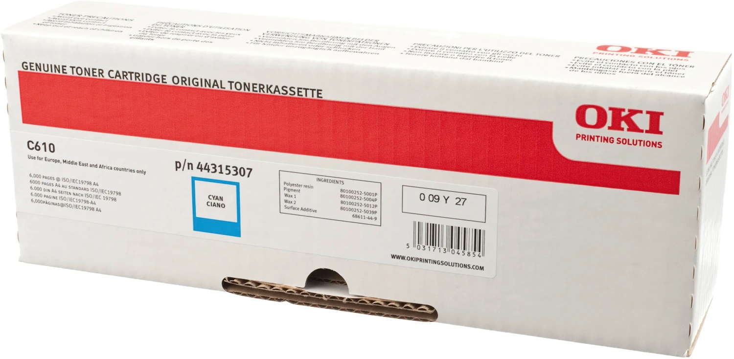 OKI 44315307 Cartouche toner cyan