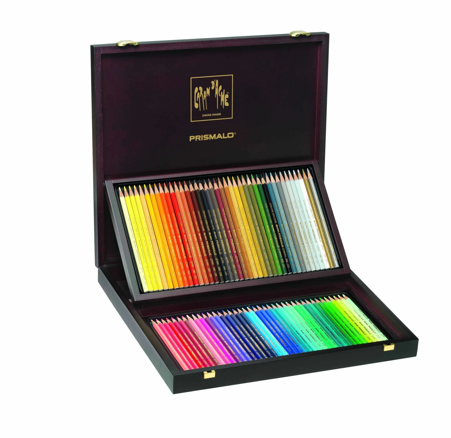CARAN D'ACHE Crayon de couleur Prismalo 3mm, cofret bois