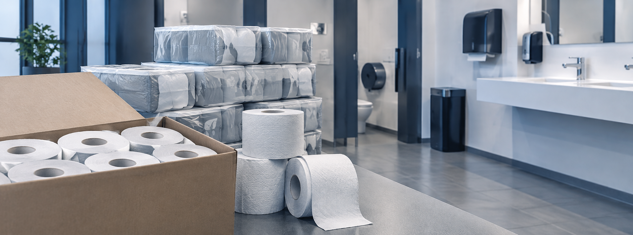 Toilettenpapier für Unternehmen – Titelbild