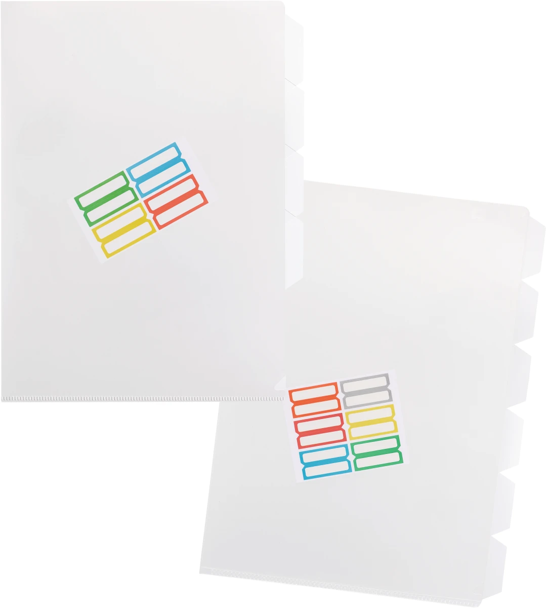 KOLMA Pochettes transparentes A4 avec 6 onglets