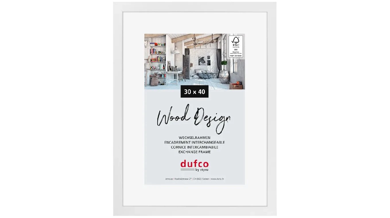 DUFCO "Toronto" Bilderrahmen Massivholz 30 x 40 cm