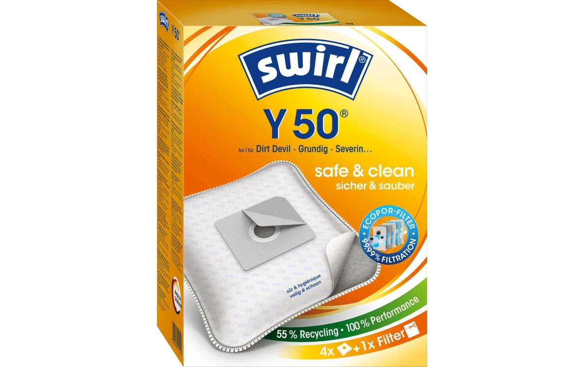 SWIRL Sac aspirateur Y 50 EcoPor 4 pièces