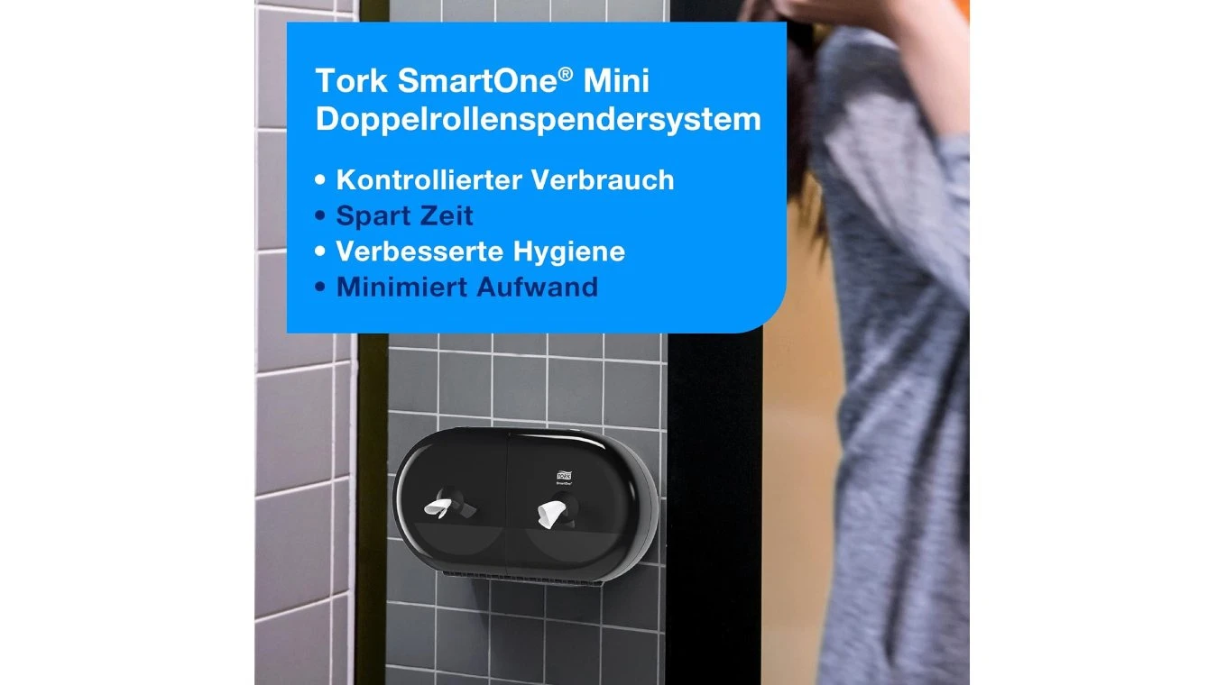 TORK Distributeur de papier toilette Elevation SmartOne Jumbo Mini