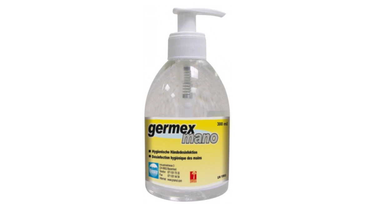 PRAMOL Désinfectant pour les mains Germex Mano 6 x 300 ml