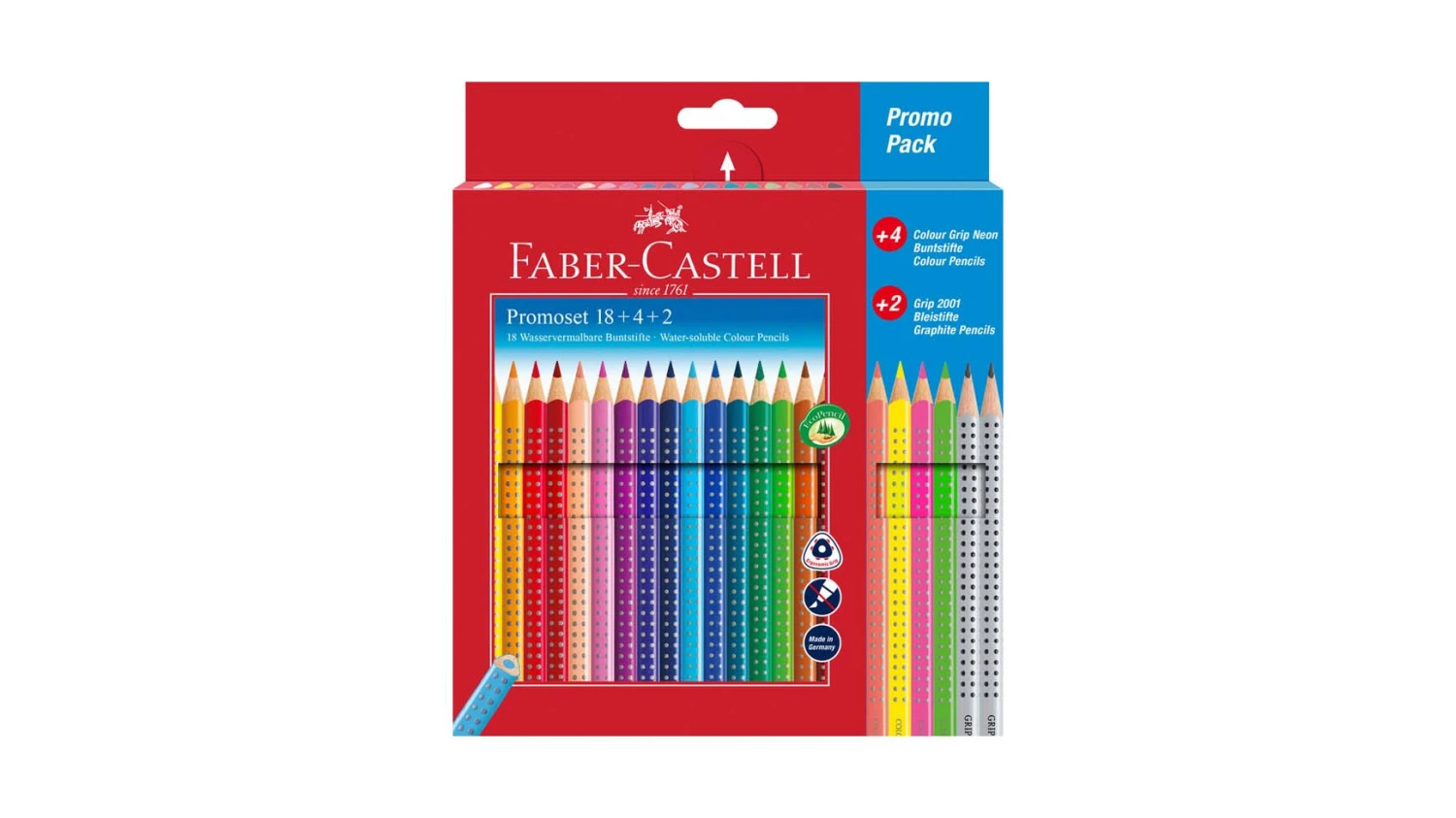 FABER-CASTELL Crayon de couleur Grip
