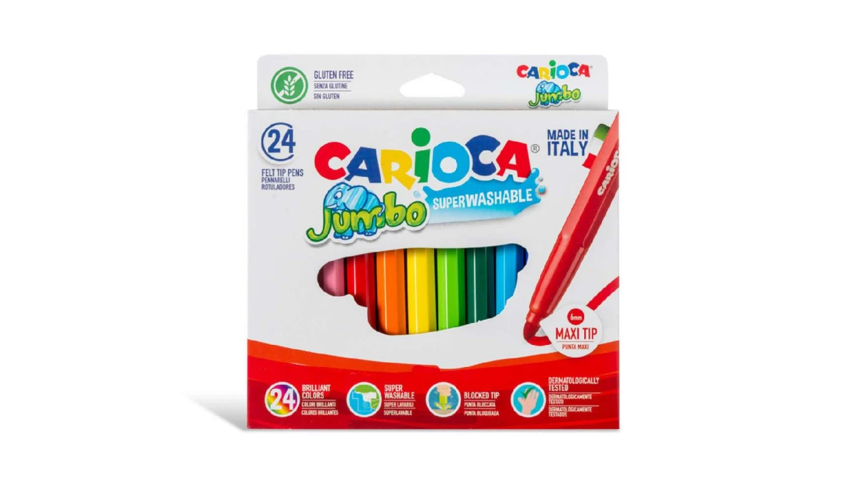 CARIOCA Feutre Jumbo box 6 mm - 24 pcs.