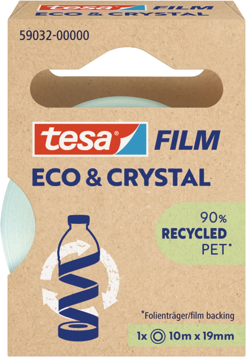 TESA Tesafilm Eco&Crystal Ruban adhésif 10m x 19mm, 1 pc.