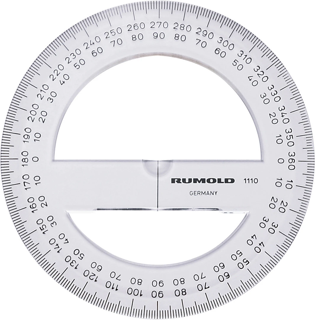 RUMOLD Schulwinkelmesser 10 cm - 360°