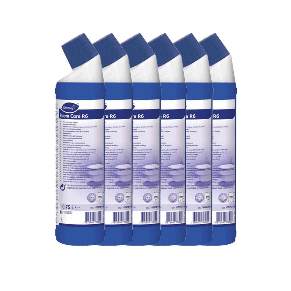 ROOM CARE Nettoyant toilettes R6, 6 x 750 ml
