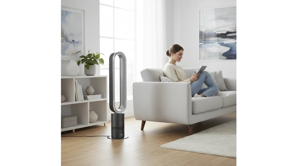 Kibernetik BSV97 Ventilateur sur pied sans pales, 35 W