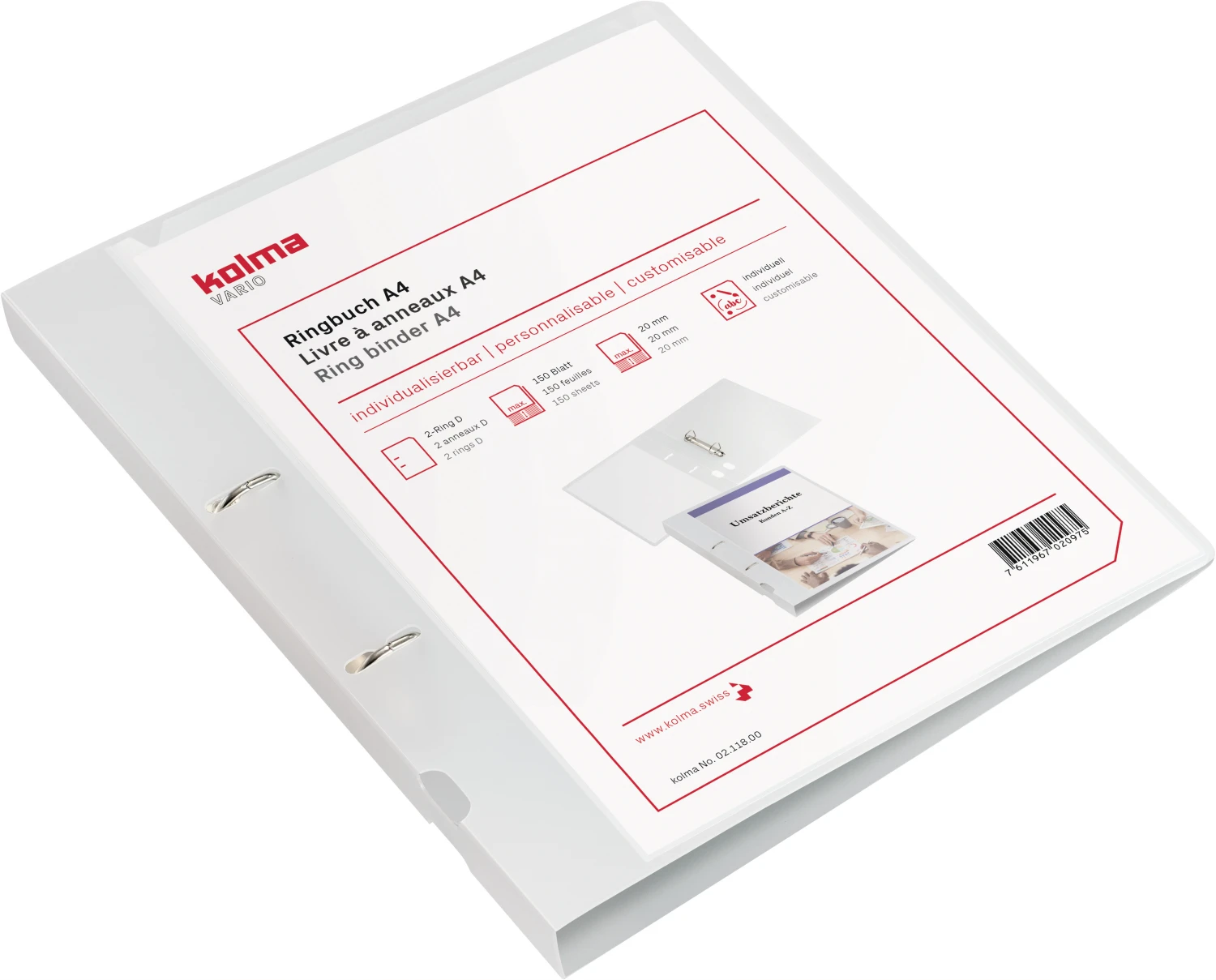 Ringbuch Vario KF A4 20mm tran