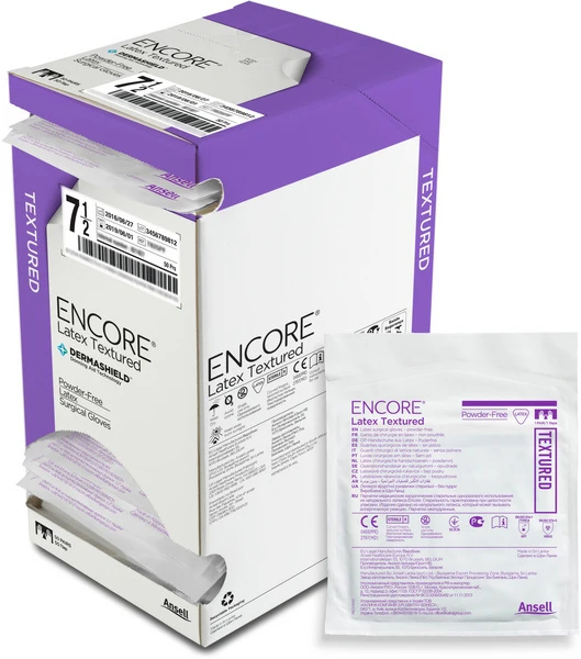 ENCORE Gants OP Latex Textured taille 6.5, 50 paires