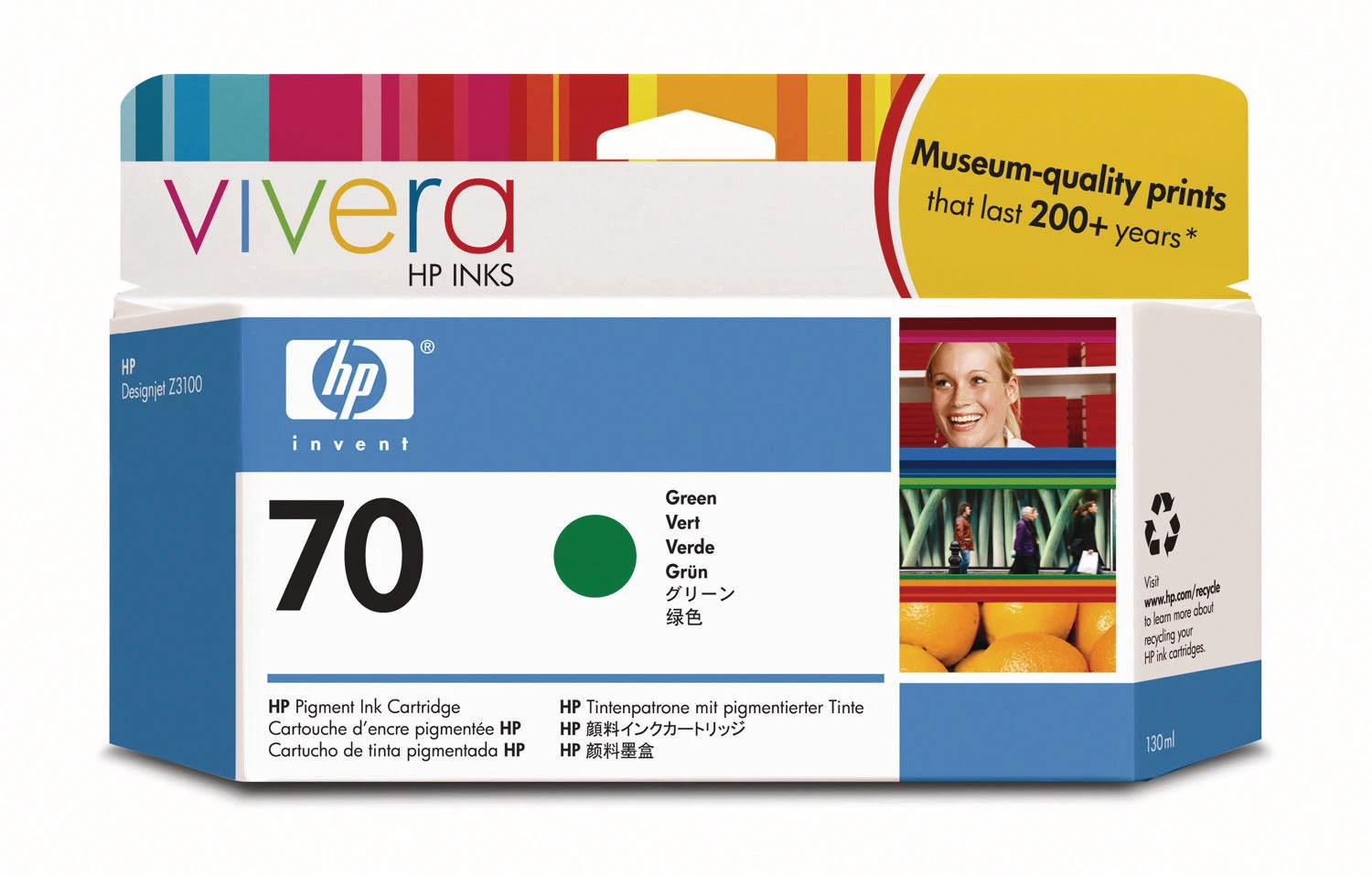 HP Tintenpatrone 70 green