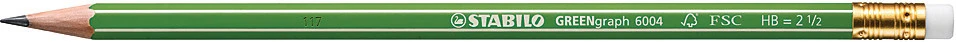 STABILO Crayons GREENgraph avec gomme
