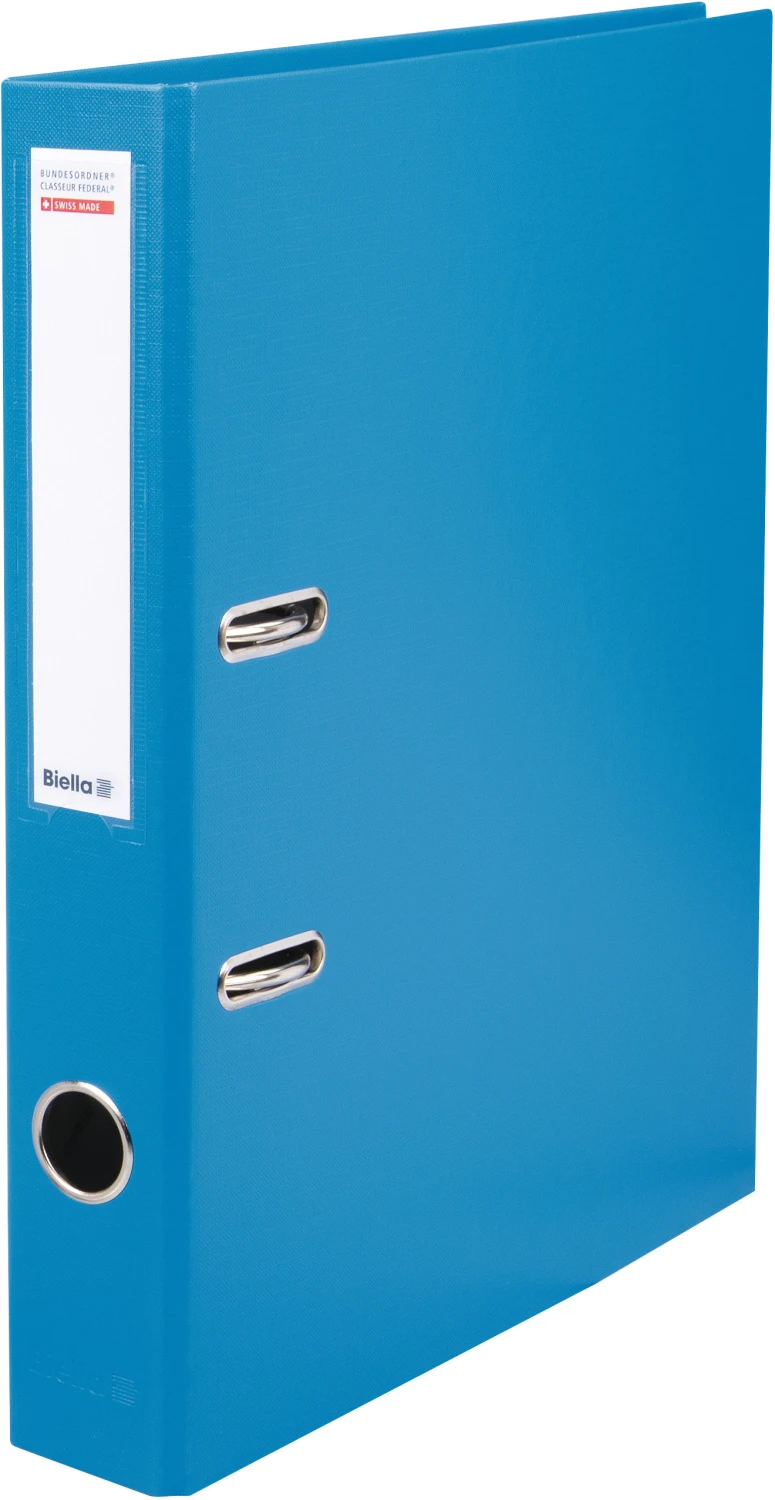 Biella Bundesordner mit 4 cm Rückenbreite, blau