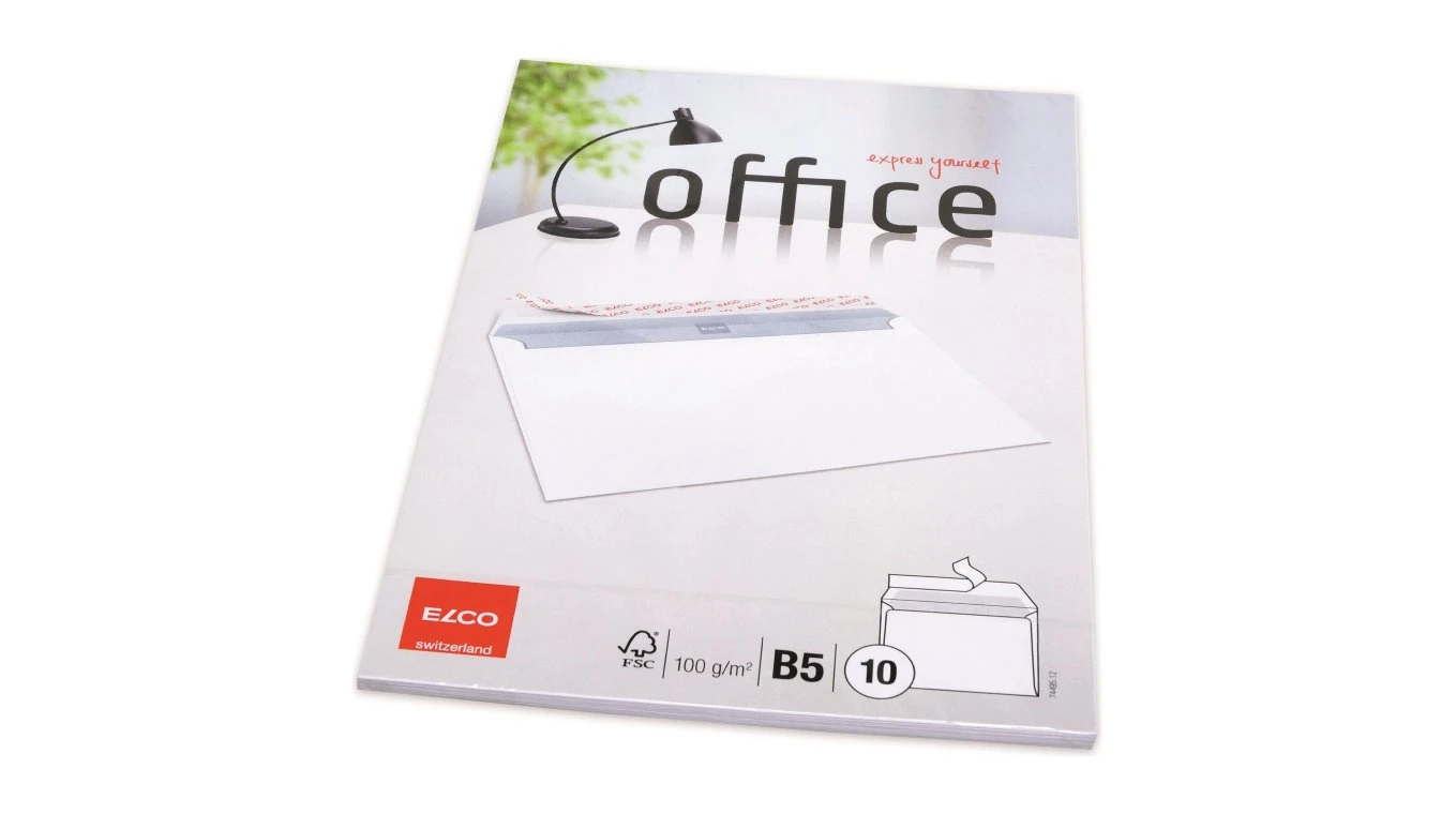 ELCO Enveloppe Office B5, sans fenêtre 10 pcs.