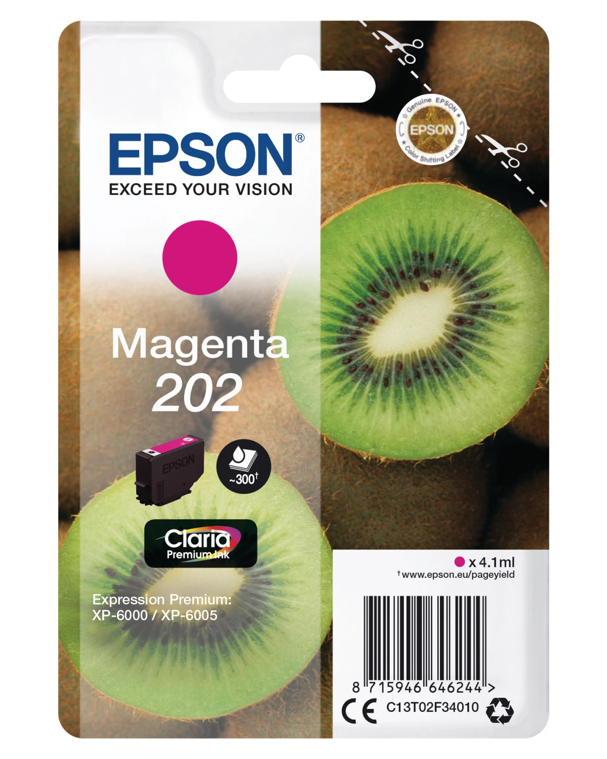 EPSON Tintenpatrone 202 magenta