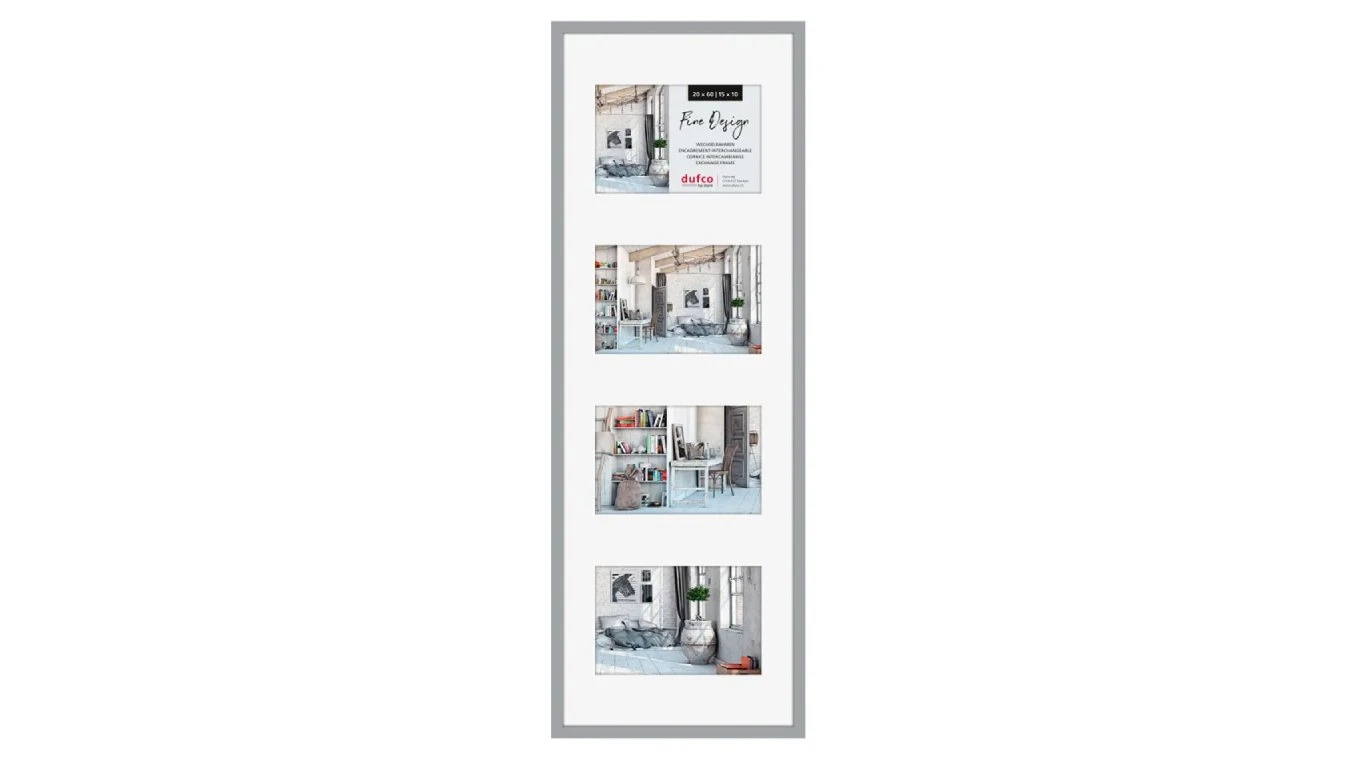 DUFCO "Panorama" Bilderrahmen Aluminium 20 x 60 cm