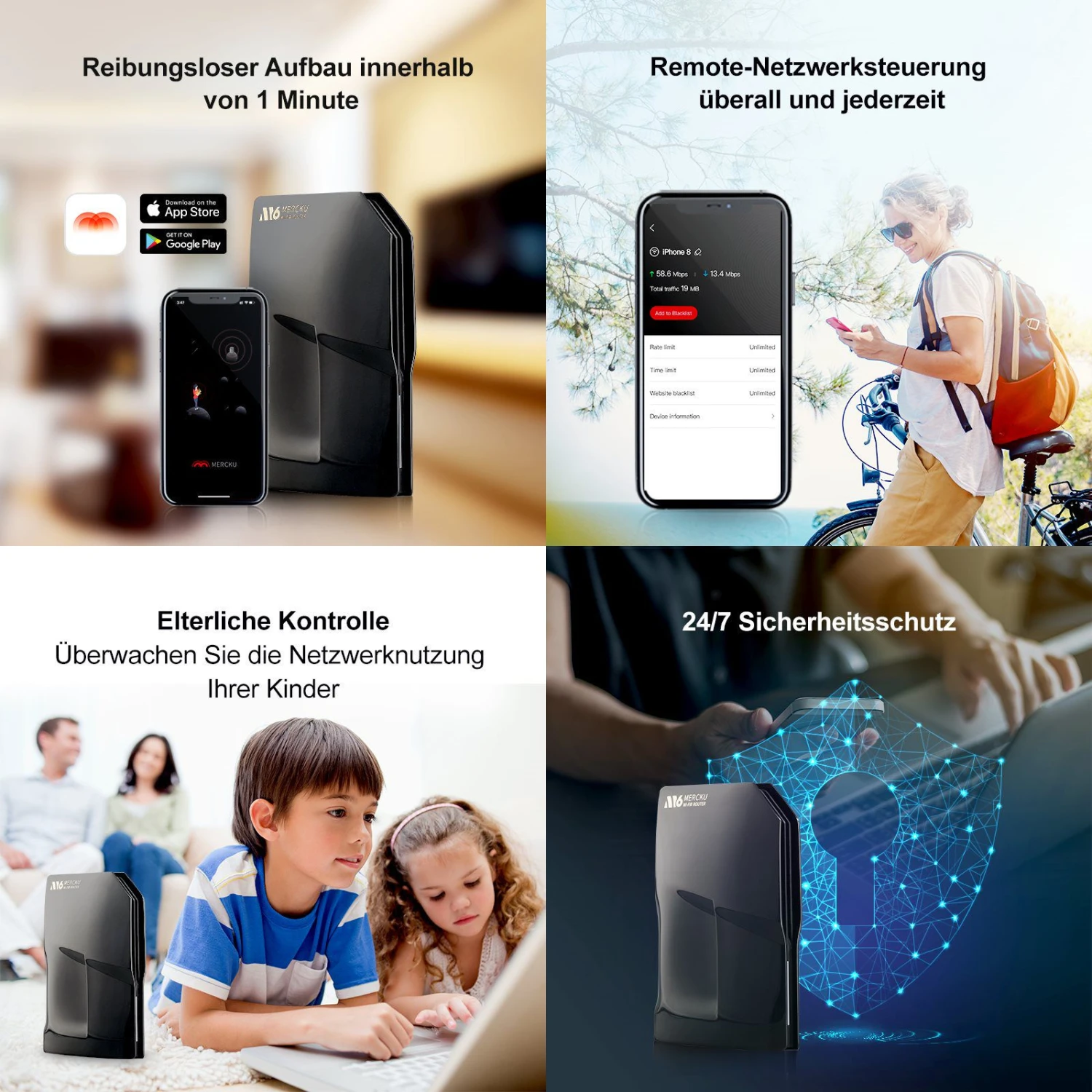 Mercku M6 Wireless Dual-Band Mesh Router