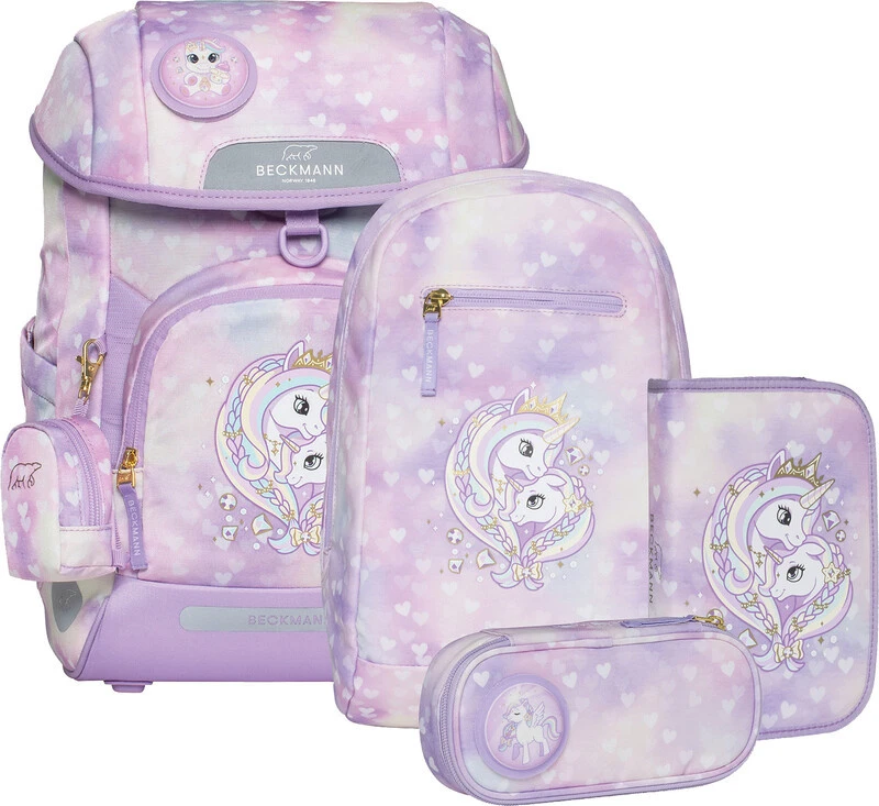 BECKMANN Schulrucksack-Set Plus Air mit Wendetasche
