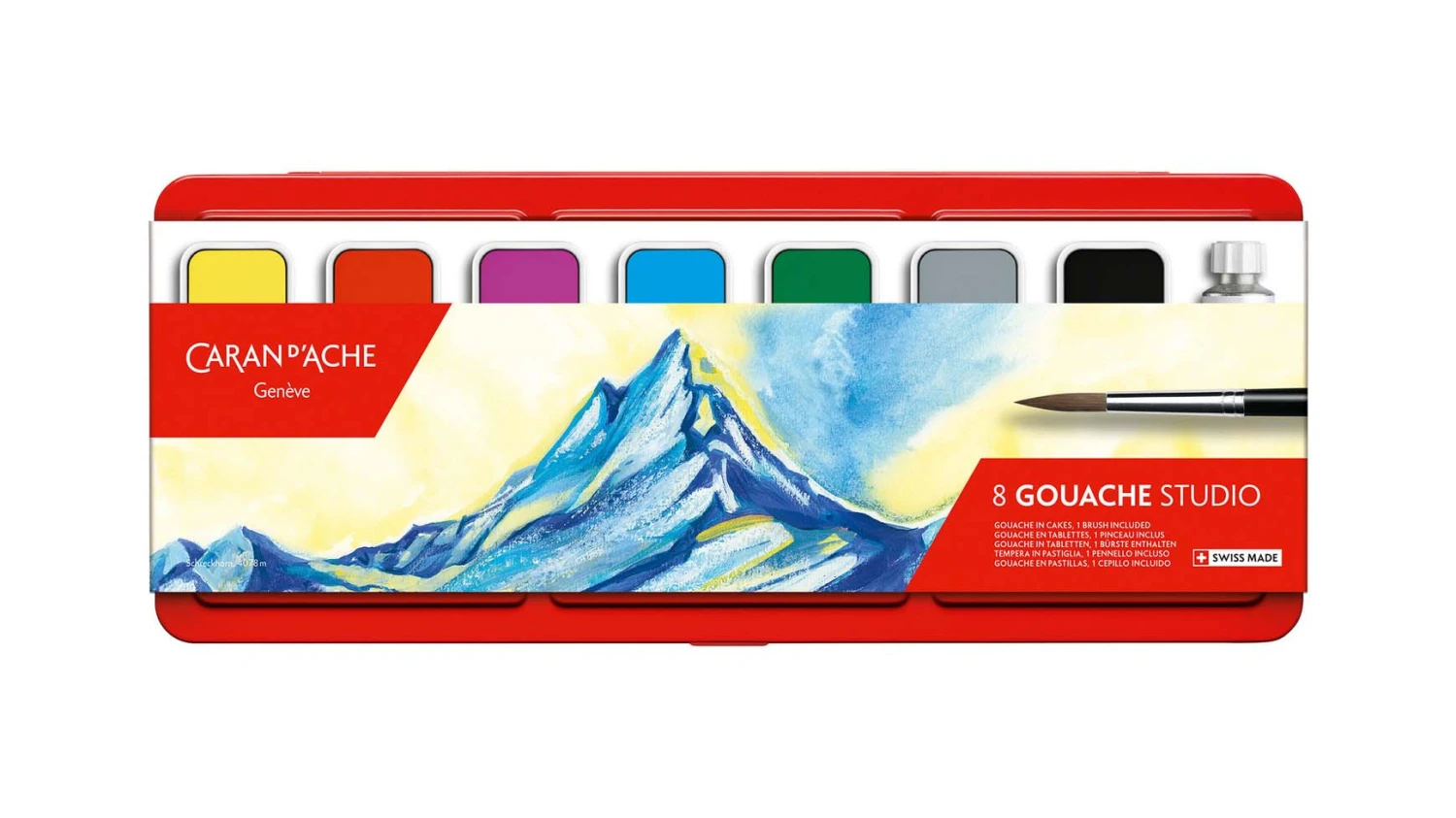 CARAN D'ACHE Deckfarbe Gouache - 7 Farben