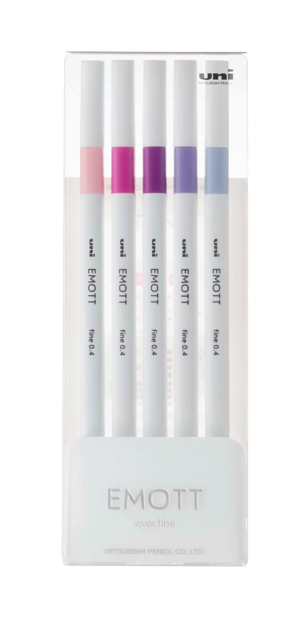 UNI-BALL Fineliner Emott 0.4mm - 5 pcs.