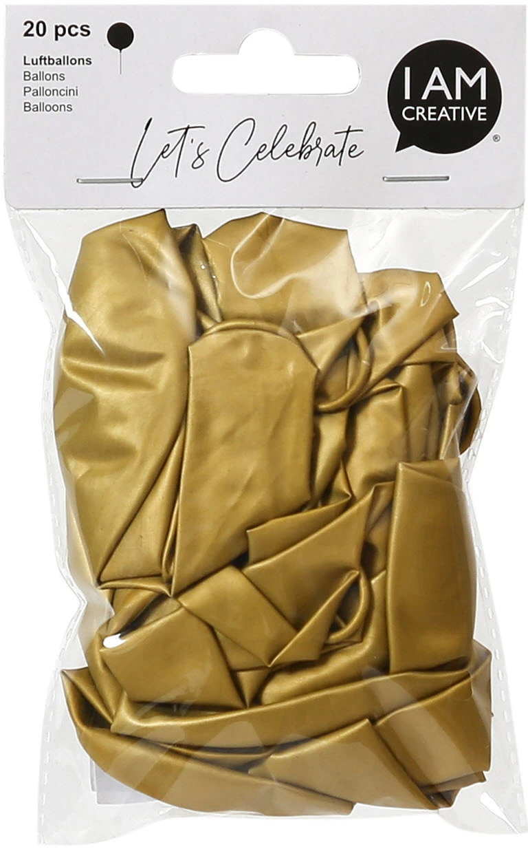 I AM CREATIVE Ballons, or métallique - 20 pcs.
