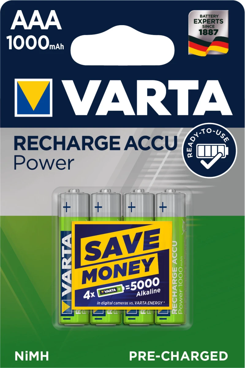 VARTA Pile Recharge Accu Power AAA/HR03