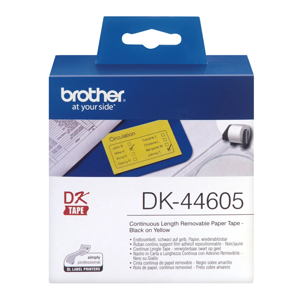 BROTHER P-TOUCH Endlos-Etiketten 62mmx30.48m