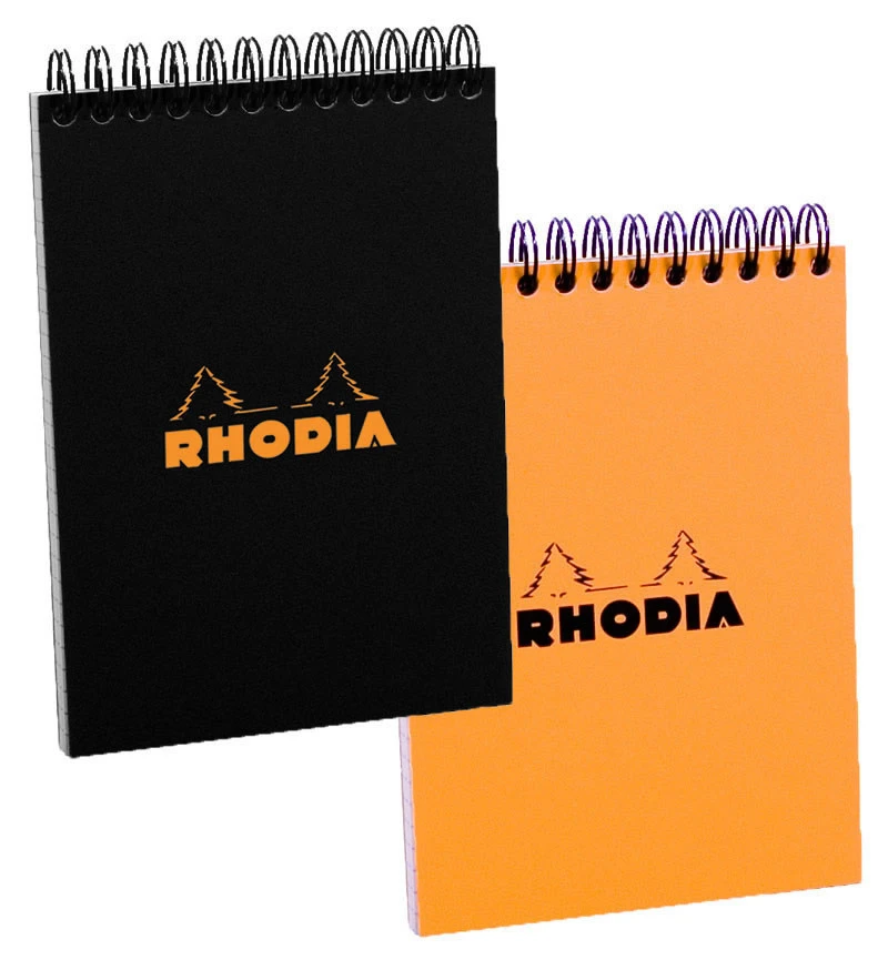 RHODIA Bloc spirale orange A7