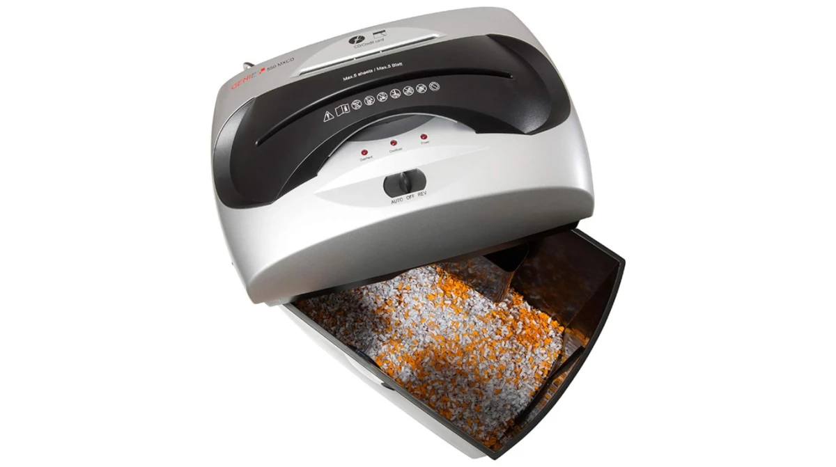 GENIE 550 MXCD Akten- & CD-Vernichter, 5 Blatt MicroCut