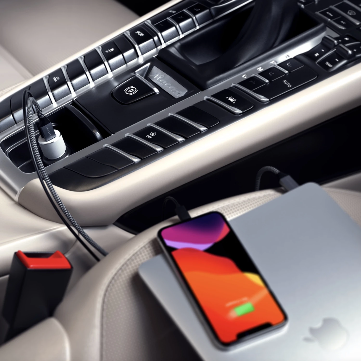 Satechi Chargeur de voiture double USB V2